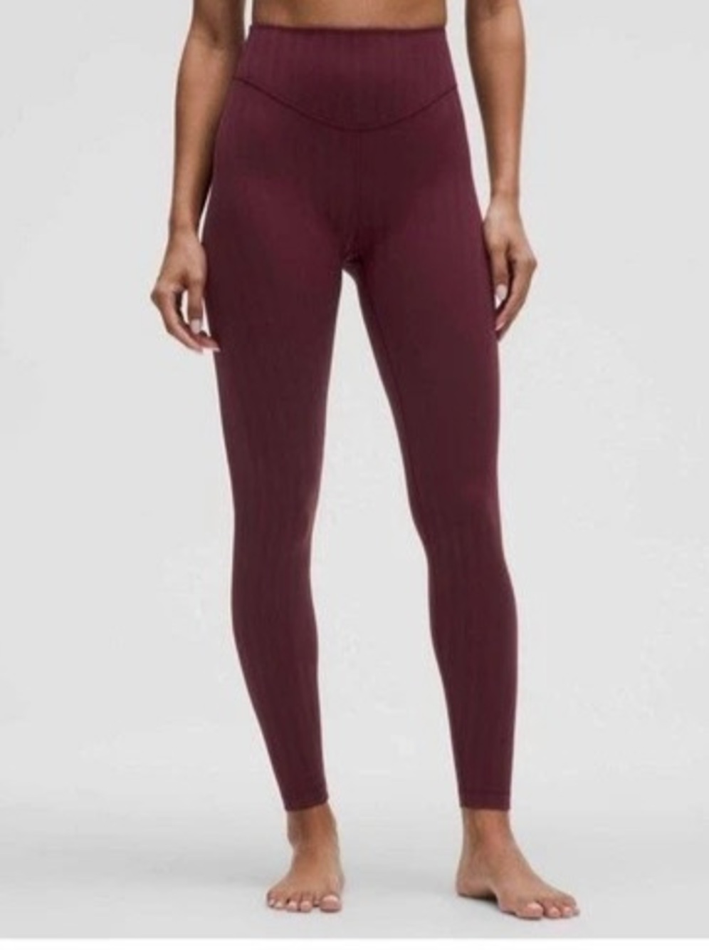 lululemon Wunder Under High-Rise Tight 28" Tonal Stripe Purple Size 8 Like New